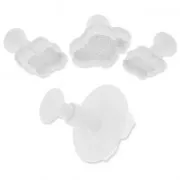 Set d'emporte-pièces texturés avec piston pour pâte polymère - Fancy Henna Lace x3