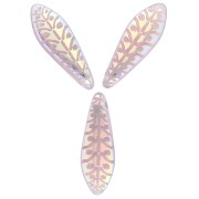 Dagues en verre 5x16 mm Light Amethyst Opal Laser x25