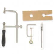 Kit d'outillage de bijouterie - bocfil + lame de scie n°2/0 + cheville d'établi en bois|raw }}