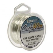 Fil de cuivre Craft Wire souple 1,02 mm argenté anti-ternissement x 3,65m