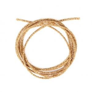 Cordon métallisé Mokuba 2 mm - Golden fil doré x1m
