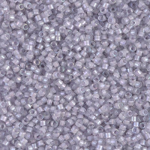 Miyuki Delica 11/0 DB0080 - Pale Violet Lined Crystal Luster x8g