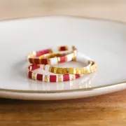 Miyuki Half Tila Beads 5x2.3x1.9 mm HTL-2040 - Met Brick Red Mat x10g