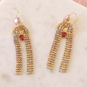 Chaîne en laiton brut strass en cristal taillé 2,10 mm Crystal/Light Peach/Light Rose/Sapphire x50cm