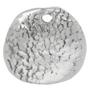 Sequin rond incurvé et martelé 12.5 mm - en Argent 925 x1