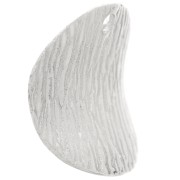 Sequin rond incurvé et texturé 12.9 mm - en Argent 925 x1