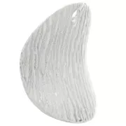 Sequin rond incurvé et texturé 12.9 mm - en Argent 925 x1