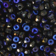 Perles facettées en verre tchèque Micro Spacers 2x3 mm Jet Azuro x50|raw }}