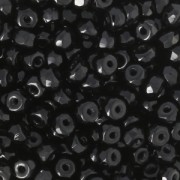 Perles facettées en verre tchèque Micro Spacers 2x3 mm Jet  x50