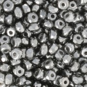 Perles facettées en verre tchèque Micro Spacers 2x3 mm Chrome x50|raw }}
