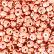 Perles facettées en verre tchèque Micro Spacers 2x3 mm Copper Plated x50|raw }}