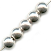 Perles rondes 6 mm Placage Argent fin vieilli x10|raw }}