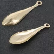 Pendentif fin Goutte 22,5 mm en Gold filled (or laminé)  x1