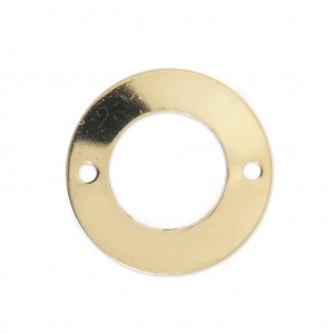 Intercalaire fin Rond 2 trous 13 mm en Gold filled (or laminé)  x1