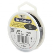 Fil Cablé 19 brins 0.46 mm Noir x 31 m