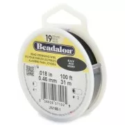Fil Cablé 19 brins 0.46 mm Noir x 31 m
