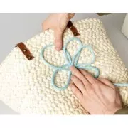 Fil tricotin pour la customisation 5 mm - Gris x5m