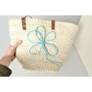 Fil tricotin pour la customisation 5 mm - Gris x5m