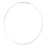 Tour de cou cablé 42 cm laiton/rhodié x1