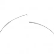 Tour de cou cablé 42 cm laiton/rhodié x1