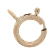 Fermoir à ressort avec anneau fermé 6 mm Gold filled (or laminé)  x1