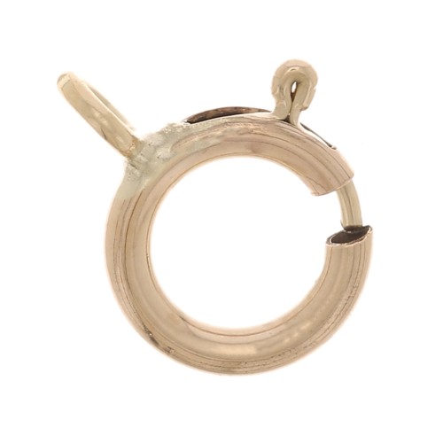 Fermoir à ressort avec anneau fermé 6 mm Gold filled (or laminé)  x1