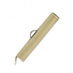 Embout pour tissage de perles rocailles & Delica Miyuki 26 mm bronze x1