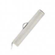 Embout pour tissage de perles rocailles & Delica Miyuki 26 mm Placage Argent fin vieilli x1