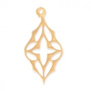 Pendentif ethnique ajouré motif croix 23x11,5 mm Doré à l'or fin