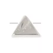 Perle en métal triangulaire 7 mm Placage Argent fin vieilli