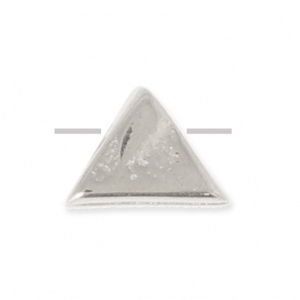Perle en métal triangulaire 7 mm Placage Argent fin vieilli