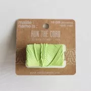 Fil en coton ciré wax pour macramé - Kesi Art - 1 mm Phosphore x 20 m