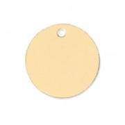 Sequin rond 11 mm - médaille à graver - Gold filled (Or laminé) x1