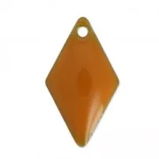 Sequins losanges 16x9 mm en métal et résine époxy - Moutarde x8