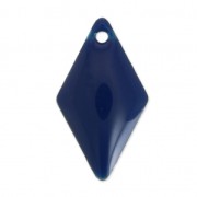 Sequins losanges 16x9 mm en métal et résine époxy - Bleu Nuit x8