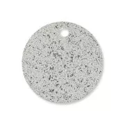 Sequins en métal diamanté rond 15 mm Argenté x5