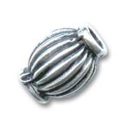 Olives métal 10x8 mm argenté vieilli x5