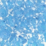 Perles en verre tchèque Fizgig - Fleurs Vintage 6 mm Crystal Aqua x30|raw }}