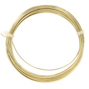 Fil Laiton pour bijoux fil rond 0,8 mm traité anti-ternissement x6m