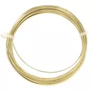 Fil Laiton pour bijoux fil rond 0,8 mm traité anti-ternissement x6m