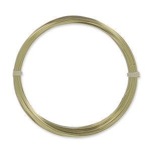 Fil Laiton pour bijoux fil rond 0,4 mm traité anti-ternissement  x 20m