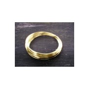 Fil Laiton pour bijoux fil rond 0,4 mm traité anti-ternissement x 20m