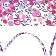 Cordon en tissu Liberty - Wiltshire - Bougainvillée x1m
