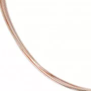 Fil semi-dur 0.40 mm en Rose Gold Filled (or laminé)  x1m