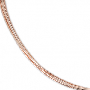Fil semi-dur 0.40 mm en Rose Gold Filled (or laminé)  x1m