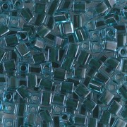 Cubes Miyuki 4 mm SB4-2641- Aqua Forest Green Lined x10g