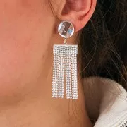 PureCrystal Crystal Mini Mesh 40601 3 rangs 5,3 mm Crystal x5cm