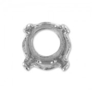 Serti griffe pour cabochon PureCrystal 1028/1088/1122 Rivoli 6 mm - Rhodié x1