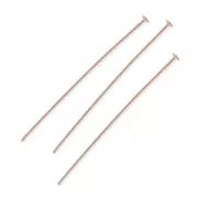 Clous tête plate 50x0.8 mm souple doré rose x10