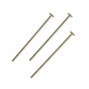 Clous tête plate 30x0.8 mm souple bronze x10